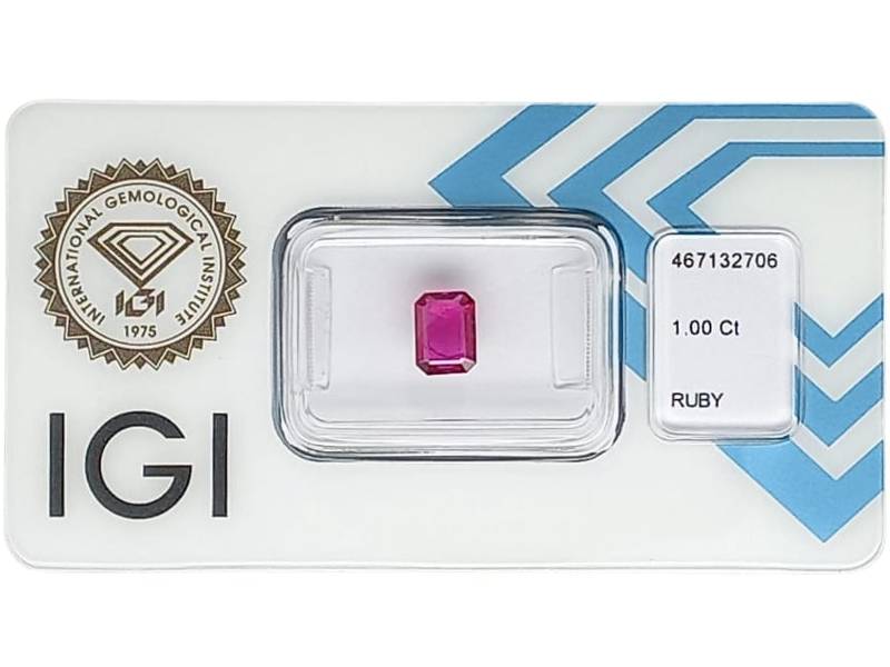 BLISTER RUBY 1.00CT